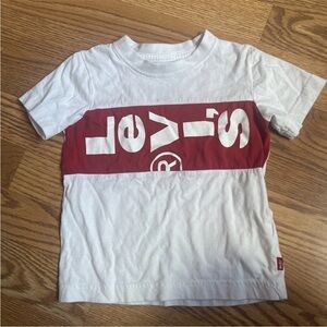 Levi's Kids Red and White Graphic Tee